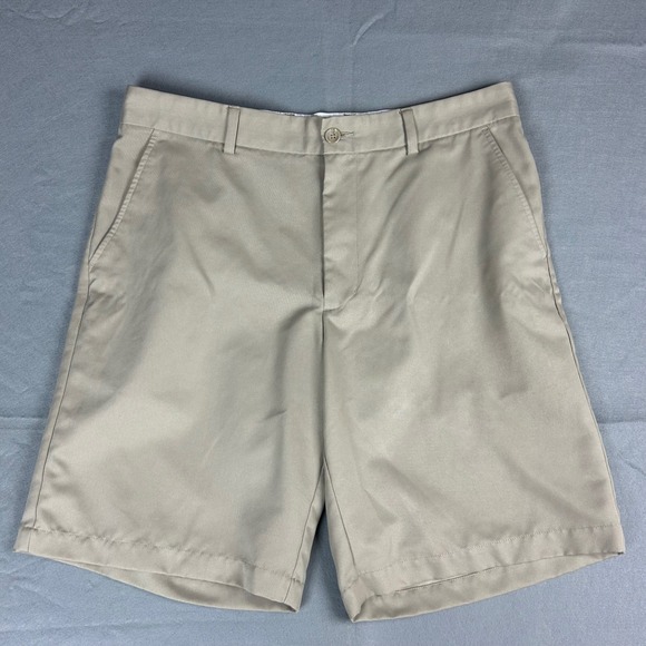 Greg Norman Other - Greg Norman for Tasso Elba Golf Shorts Men 34 Tan Performance Flat Front Khaki